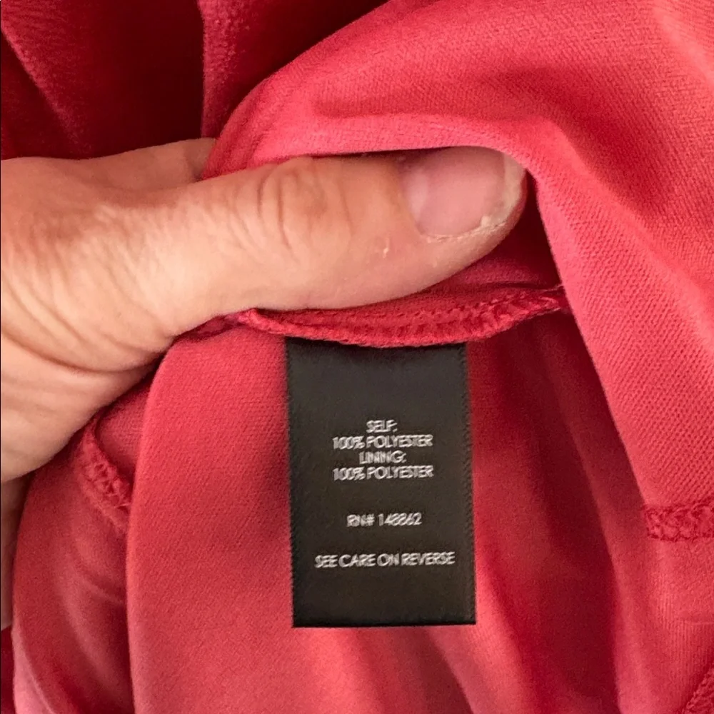 Torrid Size 2 dark rose satin texture long sleeve v-neck dress - Picture 8 of 11